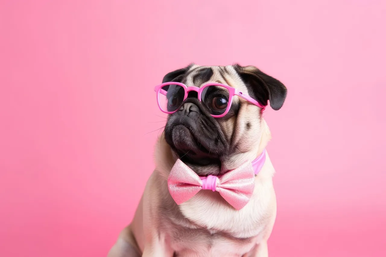 Pug with bow tie and glasses representing Sniffaloo’s expert, friendly product advice